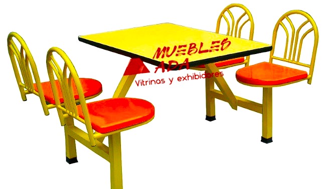 Mesas y Saillas Modernas Para Minisupers y Tiendas de Conveniencia